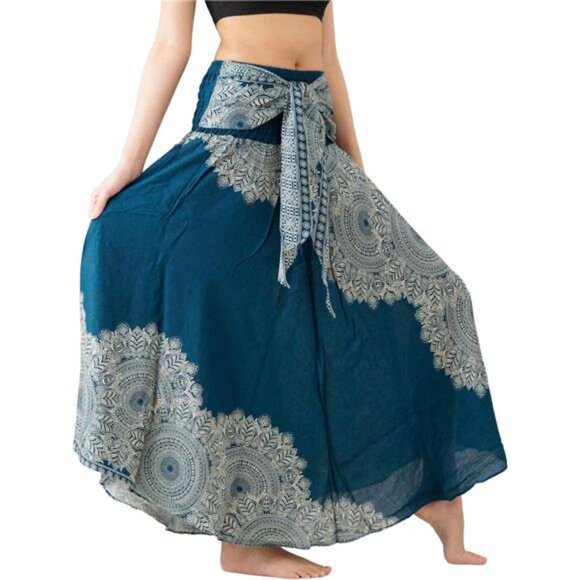 Long Skirts for Women Hippierose Green - Picture 1 of 1